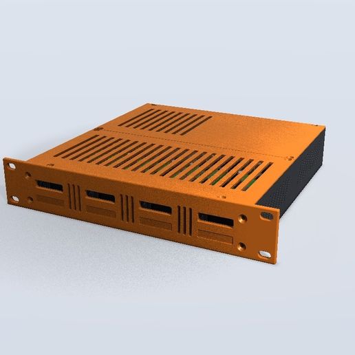 1U 10-inch Rack UPS Module - 4x 18650 Mini UPS (LX-2BUPS) + Mean Well PSU