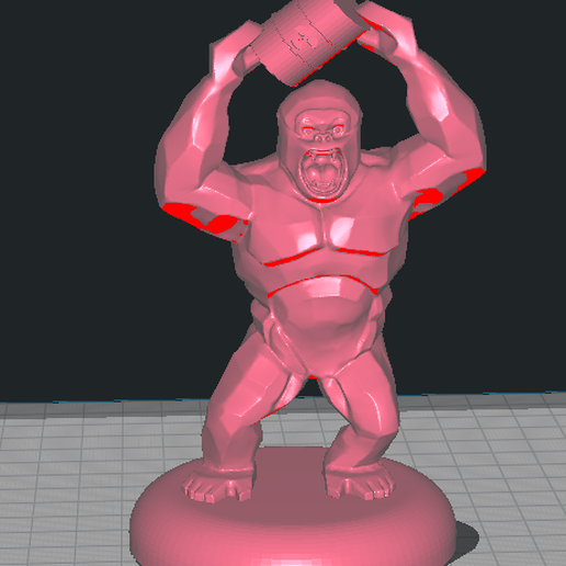 kong barril nuclear + base 3D model