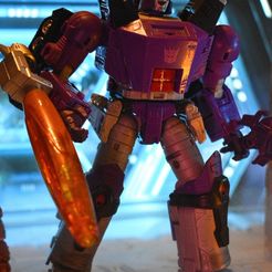 Tête de Galvatron (Kingdom Purple)