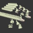 drag1.jpg articulated and modular scaly coral dragon / without stand / STL