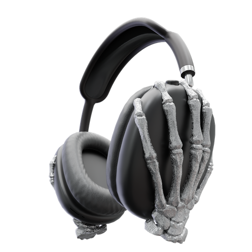 💀 Skeleton hand Attachments for Airpods Max・ STL File for 3D