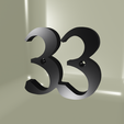 CV33.png House number, numbered stakeout N°33