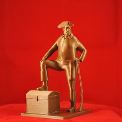 Pic.jpg Free STL file Pirate captain・Design to download and 3D print