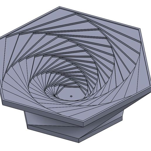holder1.JPG Spiral Hexagon Incense Holder