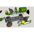 All parts SKP.jpg OLD F1 Car model Toy for Slot Racing