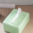 IMG_3069.jpeg Hexagon Mesh Tissue Box – Compact 3D Printed Design