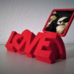 IMG_20190206_201248 (2).jpg STL file Love text photo frame・Model to download and 3D print