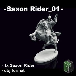 Rider_01_SalePage.jpg Archivo 3D Saxon Rider_01 (Sin soporte)・Objeto imprimible en 3D para descargar