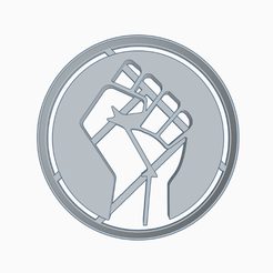 sdfgdhd.png Free STL file black lives matter / COOKIE CUTTER・3D printing idea to download