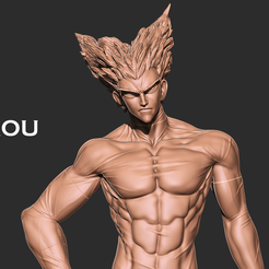 1.png Archivo STL Garou - Modelo de impresión en 3D del anime One punch Man・Diseño para descargar y imprimir en 3D