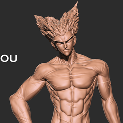 1.png Garou - One punch Man anime Modèle imprimé en 3D