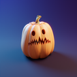 0001.png Scared Carved Pumpkin - Jack O Lantern- Halloween