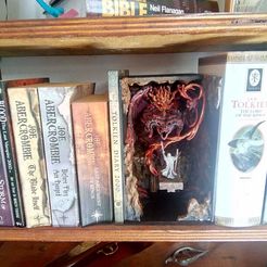 IMG-20200819-WA0015.jpg STL file Gandalf and Balrog Booknook, Support Free printing・3D print object to download