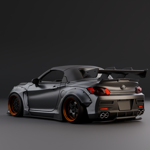 liberty-walk-GTR-Nissan-Copen-GR-cartoon-toon-model-3d-print-japan-tuning-LBWK-scale-hot-wheels-164.png Toyota Copen GR LBWK Gtr style facelift