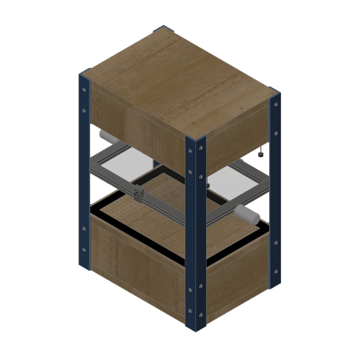Vacuum Forming Machine For A4 Sheet 3D model