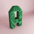a4.jpg 3D letter Low poly origami geometric 3D Model Collection