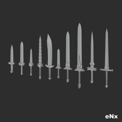003-Img01.png FANTASY WEAPON PACKAGE - Swords and Daggers (Part 03)