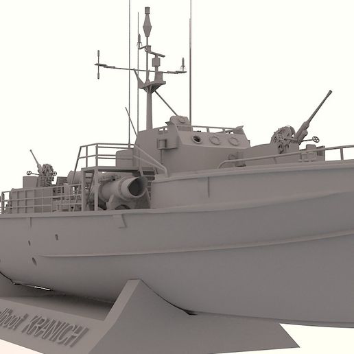 RC speedboat Crane 1/50 - 3D model önizlemesi