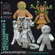 medusabread-1.jpg Gingerbread Medusa and Victoms - Possessed Bakery - PRESUPPORTED - Illustrated and Stats - 32mm scale
