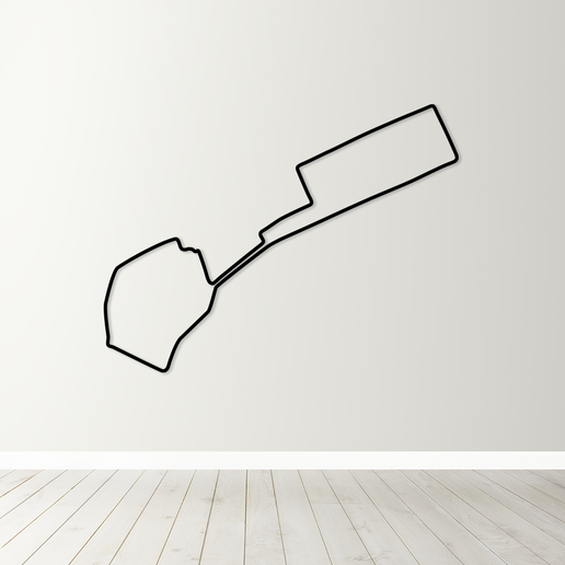 F1 Baku City Circuit - Azerbaijan GP Track Map STL & SVG - Wall Art