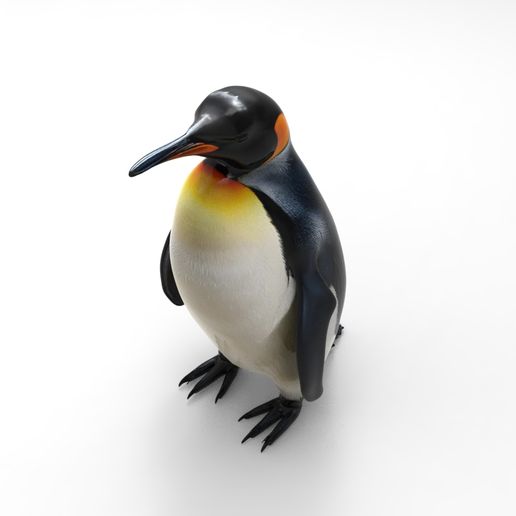 1/32 Scale Standing Penguin - Realistic Antarctic Wildlife Figure for Slot Car Diorama, Ice Scene & Miniature Display
