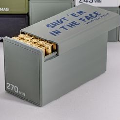 DSC_0507_8_9.jpg STL file Ammo box 270win ammunition storage 50 rounds ammo crate 270 win・3D printing template to download