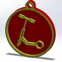 kscooter02.png Scooter keychain