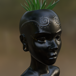 1.png african woman vase