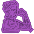 Rosie-2.png Rosie the Riveter FRESHIE MOLD - 3D MODEL MOLDING FOR MAKING SILICONE MOULD