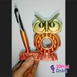 8.jpg Recycled Mechanical Owl Pen Holder