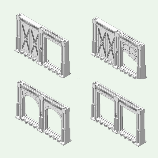 *Wall3.png Underhive - Ensemble de tours de la ruche