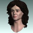 s2.jpg Sigourney Weaver Alien movie head (with and without hair)