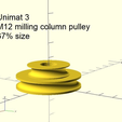U3_M12_67pct_render.png Emco Unimat 3 low and high speed pulley set