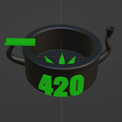 cendrier-1.png STL file Ashtray 420・3D printable model to download