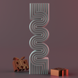 render_2.png S-shaped silicone spiral candle mold