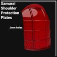 SamouraiShoulderProtectionPlates-3.jpg Shoulder armor plates (Sode) samurai Science Fiction/Cyberpunk