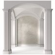 3ddd1.jpg Arched Vaulted Gallery Decorative plaster 3D model