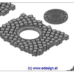 c10.jpg STL file COBBLE STONE SYSTEM ROUND - PIECE C10・Model to download and 3D print