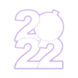 2022-2.stl Free STL file 2022 Cookie cutter・3D print object to download