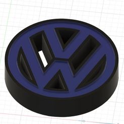 Capture654.jpg STL file vw logo lamp・3D print model to download