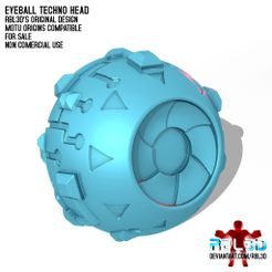 RBL3D_Eyeball_techno_head1.jpg OBJ file Eyeball Techno Head (Motu compatible)・3D print object to download, RBL3D