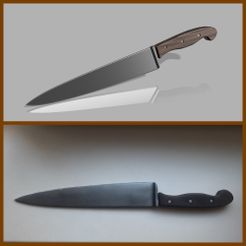 STL file Residual Evil 4: Remake - Jack Krauser combat knife 3D