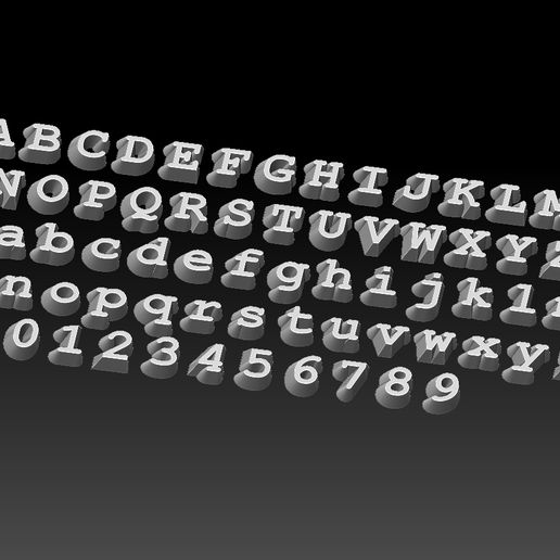 🆕 FONTS NUMBER・ STL File for ・Cults