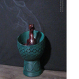 5.png Drogon egg incense holder incense burner Dragon Got Game of thrones smoky dragon smoke