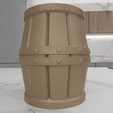 HighQuality2.png 3D Barrel Decor with 3D Stl Files and Gift for Women & Home Decor, 3D Printing, Wine Barrel, 3D Printed Decor, Barrel, 3D Art, Small Barrel