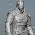 Preview20.jpg Geralt vs The Crones The Witcher 3 - Henry Cavill Version 3D print model