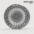 6.png Next-Gen Rim - 1966 Ford Mustang Wire Rim Hubcap (with and without a dust cover) - Real Rims For Scale Model Cars (STL FILES)
