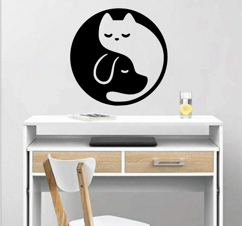 dibujow.png Fichier STL silhouette de chat et de chien・Design pour imprimante 3D à télécharger, RMMAKER