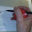 03.JPG Spherical pencil holder / Boule porte crayon