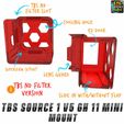 TBS-Source-1-V5-GH11-Mini-Mount-1.jpg TBS SOURCE ONE V5 GOPRO HERO 11 MINI 15 DEGREE MOUNT